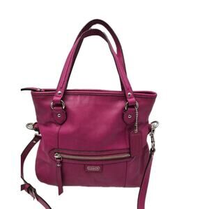 COACH Daisy Mia, Magenta Shoulder/Crossbody Bag w/Strap Genuine leather - F23901